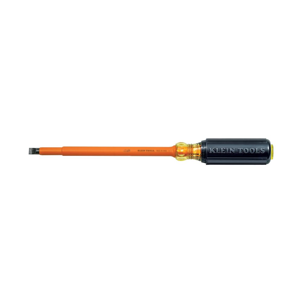 (3/18 Cabinet Tip, 20cm Shank, Insulated) - Ins Screwdriver, Slotted, 1cm x 20cm, Round
