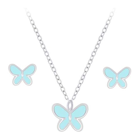 Laimons Butterfly Turquoise Earrings and Necklace Cover