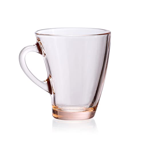 Image of Pasabahce Penguen Mug from House of Pasabahce The Original Pasabahce from Turkey, Pink Transparent Penguen Mugs, 170 ml in Set of 6 Pcs, Perfect fit for Tea /Coffee.