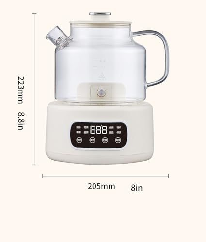 Hervidor eléctrico de vidrio 1.2L con control digital miniatura 2