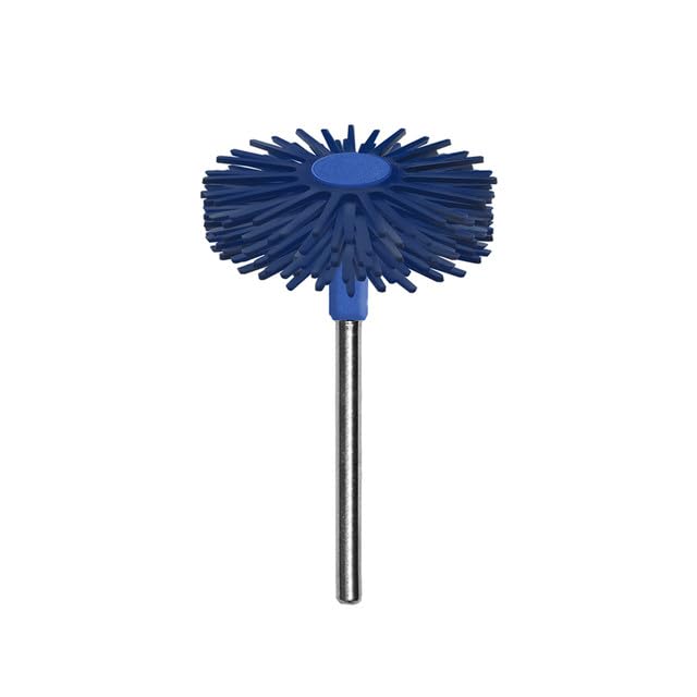 Dedeco Sunburst Radial Bristle Discs 5-Pack – 1" TS 6-Ply Mounted Discs – 3/32" Shanks – Dark Green 50 Grit (Extra-Coarse) – Aluminum Oxide (A/O) Polymer Bristles for Polishing & Finishing