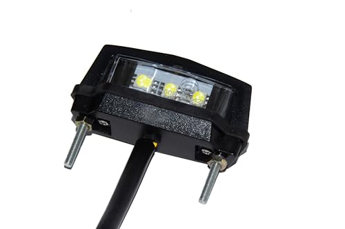 Generisch Kennzeichenbeleuchtung LED E-geprüft 12V | Motorrad Supermoto Enduro Roller Scooter Quad ATV | Universal