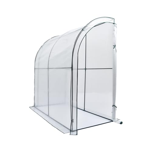 雑貨の国のアリス ビニールハウス 大型 温室 家庭用 ベランダ 菜園 DIY 観葉 植物 ガーデンハウス フラワーハウス フラワーラック 農業 資材 (約100cm×215cm) - 雑貨の国のアリス - 商品画像