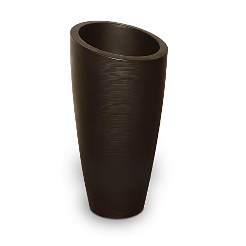 Mayne Modesto 32In Tall Patio Planter - Espresso - 16In L X 16In W X 32In H - 6 Gallons Of Soil Capacity (8880-Es) #TOP1