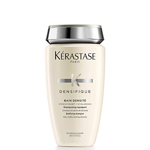 KERASTASE Densifique Densité Shampoo | Thickening & Strengthening Shampoo | Removes Build-Up & Adds Shine | With Hyaluronic Acid | For Fine, Thin & Thinning Hair