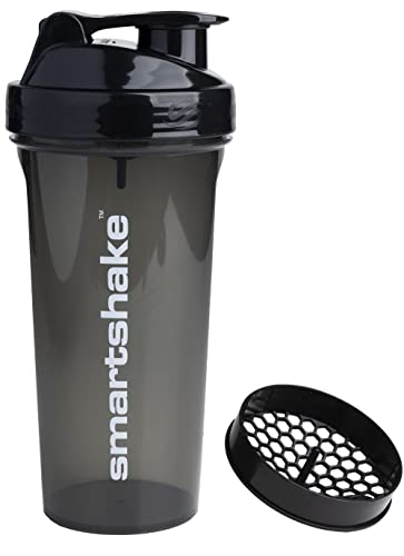 Smartshake Protein Shaker Flasche (Glänzend, Schwarz)
