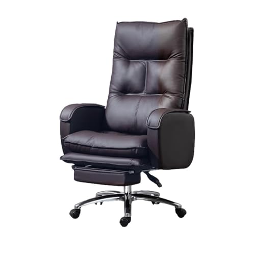 Dorm Comfortable Leather Executive Chairs Ergonomic Offices Chair with Reclining Function for Home Office Gaming