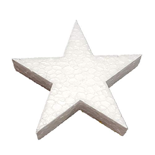 DecoPorex - Figurine décorative en forme d'étoile de 20 cm en polystyrène expansé, idéale pour décorations et travaux manuels de Noël