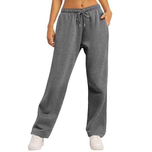 Pantalon De Sport Vlazom Femme - Jogger Coton élastique - Survêtement Confort Fitness - Taille élastique Avec Cordon
