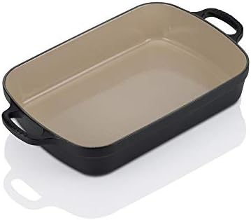 Le Creuset Signature Enamelled Cast Iron Roaster With Helper Handle and Two Pouring Lips, For All Hob Types and Ovens, 37cm, 6.6 Litres, Matte Black