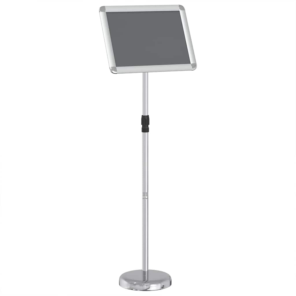 Espositore per Fiere Argento 30x25x128cm Alluminio Regolabile per Interni ed Esterni Portatile Portatile Ideale per Fiere, Esposizioni, Presentazioni, Marketing, Eventi, Negozi, Ufficio