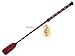 Jump Bat 18 Inch Riding Crop Horse and Rhinestone Decorated Handle (Red)