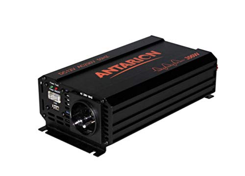 Antarion - Convertidor de tensión Pura Seno 300 W, 12 V/220 V