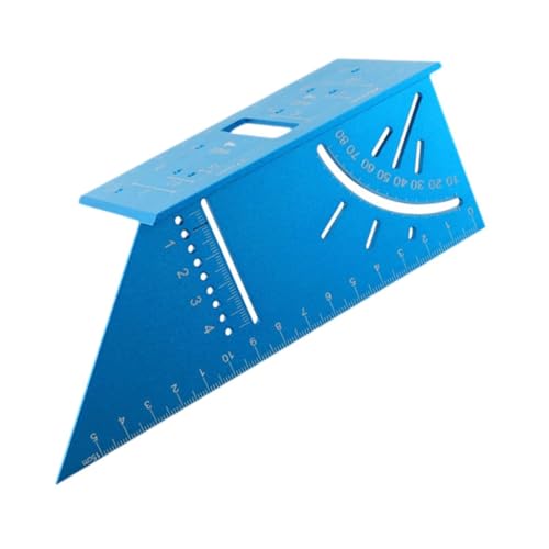 Generic アルミニウム合金製角度ルーラー45°90° ? 26mmホールオープナー付き測定工具、木工用マルチアングルマーキング (測定定規)