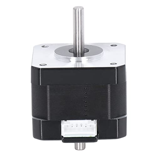 Stepper Motor, 3D Printer Stepper Motor 42 Step Dual Output Shaft D Type 1.3A 0.3N·m 2 Phase 4 with Cable for CNC 3D, 3D