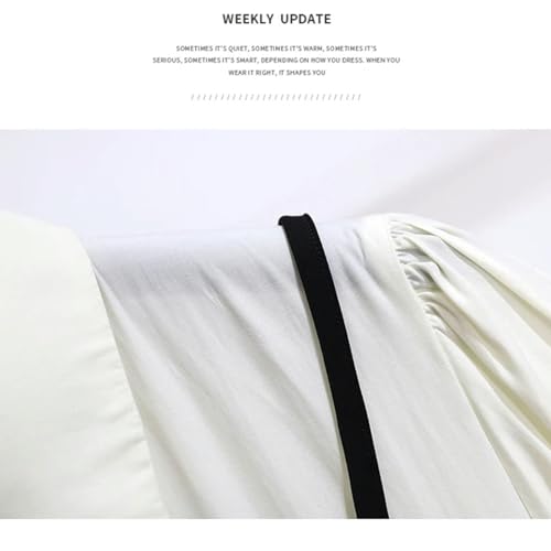 Robe trapèze élégante en patchwork blanc pour femme exigeante - 6