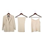 Amazon Basics Durable Wooden Suit Clothes Hangers - Cherry, 20-Pack - Image 4