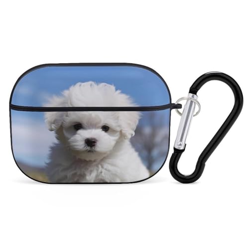 Airpod Pro ��2����/��1���� �r�V�����t���[�[ �h�b�O�P�[�X�J�o�[ �ϏՌ��ی�P�[�X �L�[�`�F�[�������O�t�� ���h�~ �n�[�h PC �t���h���b�v�w�b�h�z���P�[�X �j�����p �u���b�N