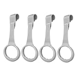 Kisangel 4pcs Crib Sling Pull up Rings Play Accessory Arm Strength Toy Hanging Toys for Bassinet Safe for Toddlers
