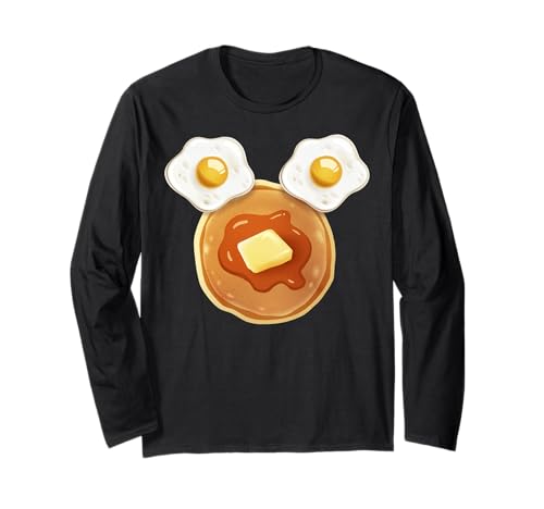 T-shirt Mickey Disney imprimé pancakes et oeufs original