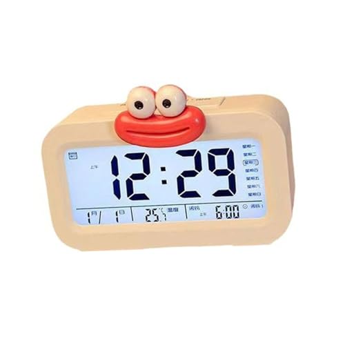 クリエイティブ漫画ソーセージリップ目覚まし時計楽しいデザイン電池式寝室やオフィスの装飾時間管理子供部屋の時計