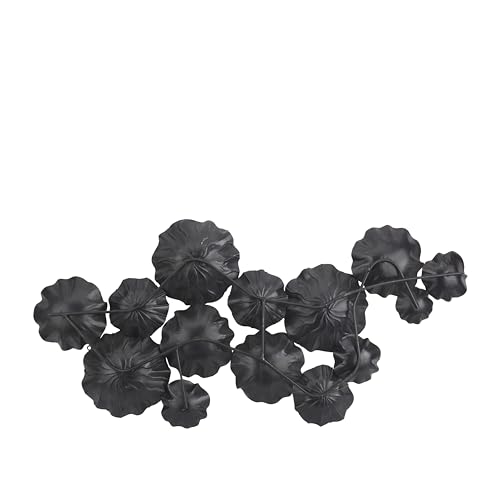 CosmoLiving by Cosmopolitan Metal Plate Home Wall Decor Wall Sculpture with Textured Pattern, Wall Art 63" x 4" x 35", Gold - Image 4