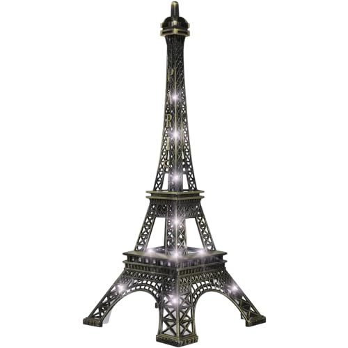 UKCOCO Tour Eiffel Lumineuse Maquette: Lampe LED Tour Eiffel Modèle Darchitecture Décoration De Bureau Modélisme Adulte pour La Décoration De La Maison...