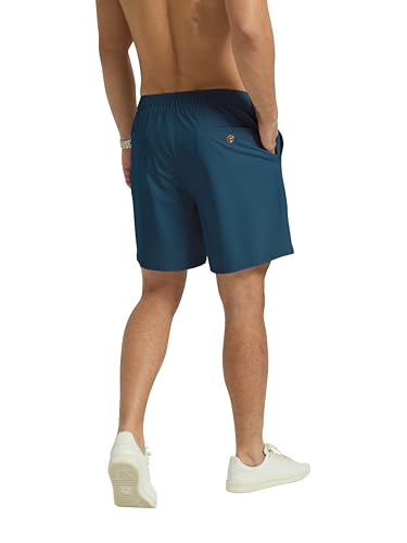 Arcweg Mens Casual Shorts 6 inch Inseam Stretch Golf Shorts Water Friendly Active Hybrid Shorts Regular Fit Navy Blue — view 4