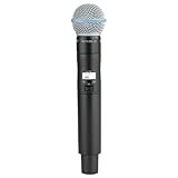 Shure ULXD2/B58 Handheld Transmitter with Beta58A Mic Capsule – for ULX-D Digital Wireless Systems, Receiver Sold Separately | G57 Band (ULXD2/B58=-G57)