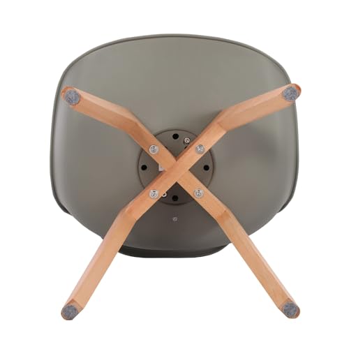 Miniatura 8 de H.J Wedoo Juego De Muebles Conjunto De Salón Comedor 5 Piezas Blanco Juego De Mesa Y Gris Sillas Muebles