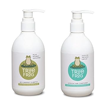 TRue FRoG Anti Dandruff Shampoo and Everyday Hair Conditioner for Dry and Frizzy Hair, Sulphate and Paraben Free, (Combo Pack of 2-500ML)
