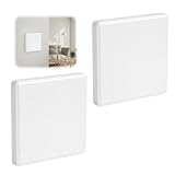 2 Pcs 86 * 86 mm Tapas de Enchufe Empotrado(Blanco)