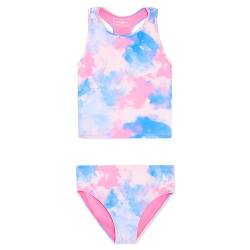 Image of Eddie Bauer Girls' UPF 50+ Swim Bikini Bottom and Racerback Tankini Set