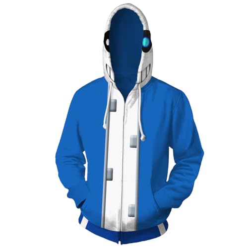 Photo de Xinchangda Sweat à capuche Anime Undertale Sans/Chara Cosplay Pull unisexe pour couple décontracté Sweat à capuche pour garçons et filles, Type 2, XL