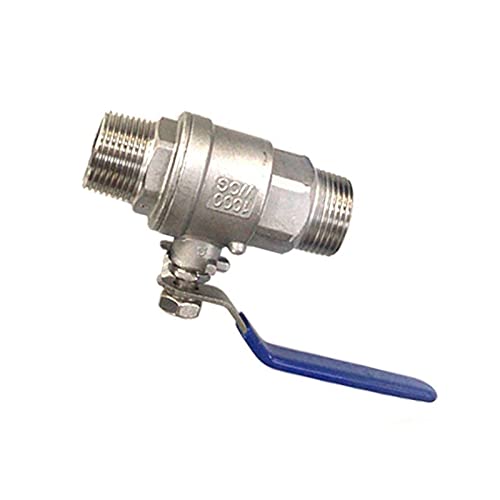 Robinet à boisseau sphérique 1/2 en acier inoxydable pour arrosage jardin