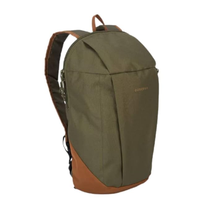 DECATHLON Casual Backpack Small, for Men, Women and Kids, 10 Ltr Capacity for college, camping short trips and school. (Khaki Green)-image-5