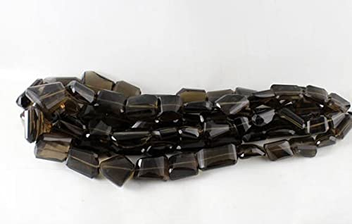Fil de quartz fumé en pépites asymétriques de 11x15 à 20x22mm pour colliers artisanaux