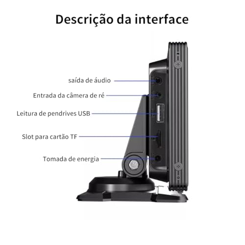 Central Multimídia MP5 Portátil para Carro 10.26