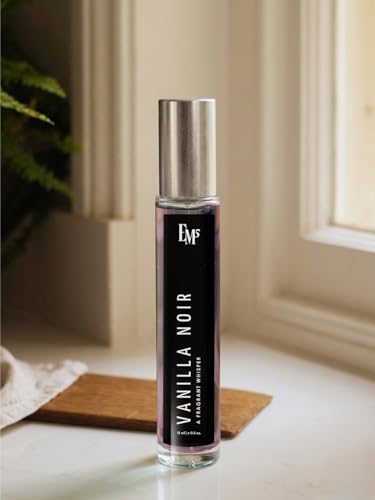 Image of EM5 Vanilla Noir Unisex Perfume | Vanilla Aromatic Woody Powdery Fragrance | Eau de Parfum Spray | Strong & Long Lasting Scent | Luxury Gift for Him & Her | 15 ml