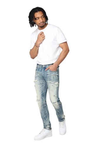 Smoke Rise Men's Vintage Washed Jeans4