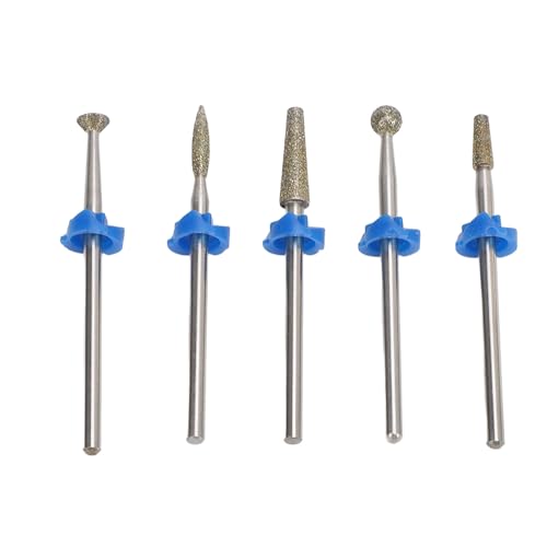 Set 5 bits para taladro de uñas profesional de acero miniatura 1