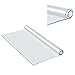 Tischfolie Transparent, PVC Tischdecke, Tischschutz Transparent, 160*92cm(L*B), 2mm dick, Tischschutzfolie, Lebensmittelecht, Abwischbar, wasserdicht, 4 Größe