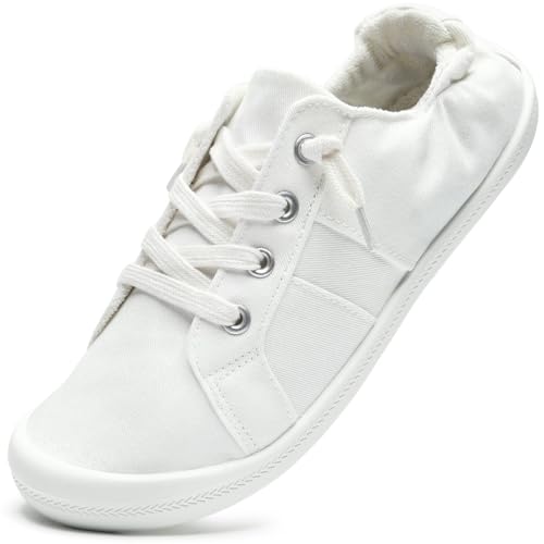 STQ Women Slip On Sneakers, Low Top Casual Canvas Shoes