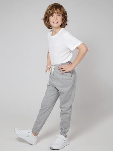 Resinta 3/4 Pack Toddler and Boys Fleece Lined Sweatpants Cotton Youth Jogger Pants Kids Pants with Pockets Drawstring4