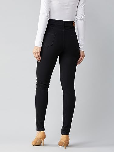 Image of Dolce Crudo Women's Skinny High Rise Bleached Cropped Stretchable Denim Jeans
