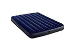 INTEX 64758E Dura-Beam Standard Downy Air Mattress: Fiber-Tech – Full Size – 10in Bed Height – 600lb Weight Capacity – Pump Sold Separately