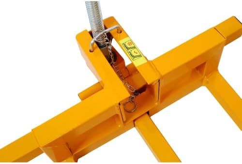 Easy Lawn Mower Lift for Riding Tractors, 800 Lbs Capacity Lawn Tractor Lifter, Ride-on Mower, Cleaning Aid, Universal, Lawn Tractor Lift, Lawn Tractor + 45° Tilt Adjustable, Yellow