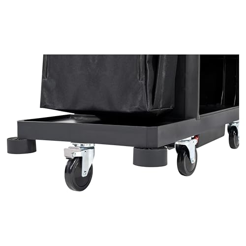 Rubbermaid Commercial Products Zestaw zderzaków czarny – zestaw ochronny do wózków Housekeeping, listwy ochronne zapobiegające uszkodzeniom ścian i mebli, kompatybilny z pełnowymiarowymi i