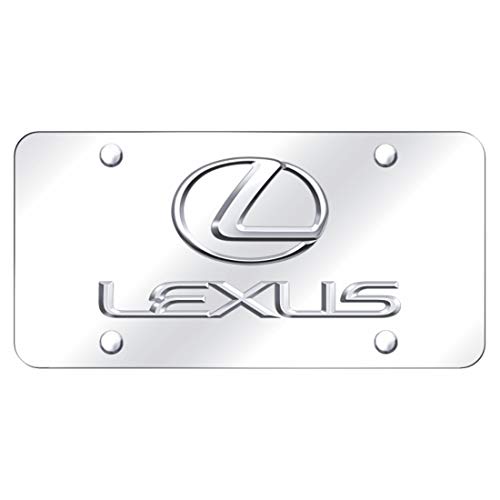 Au-Tomotive Gold, INC. Lexus 3D Logo and Name Chrome Steel License Plate