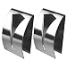 SUMAJU 2 Pieces Self Adhesive Towel Holders, Hook Rack Towel Hangers Hand Towel Hook Tea Towel Holders for Bathroom Kitchen, No Drilling Required